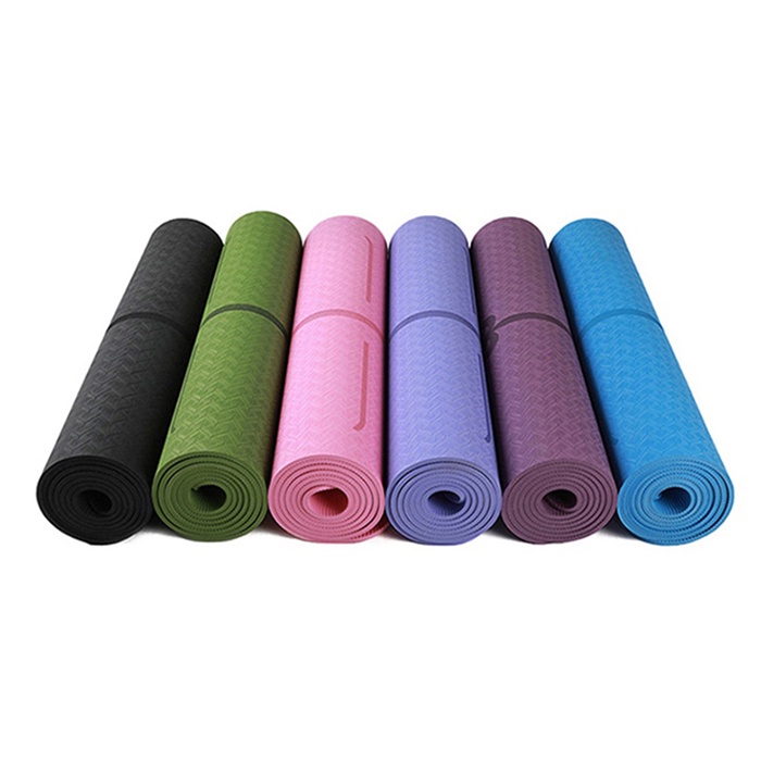 Thảm tập yoga, tập gym tại nhà 8mm TPE 1 lớpT1L chống trơn trượt shop TIDATA giảm 10%