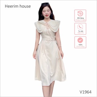 Váy be xòe cổ lá xếp tầng  V1964 - phù hợp mặc công sở đi dự tiệc, đám cưới, đi cafe chủ nhật sang chảnh Heerim house