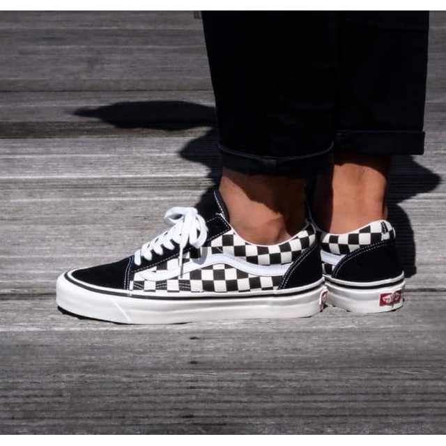 LV-NEW ⚡ XIÊU SALE- Giầy vans caro trắng đen 1:1 ( full box + free ship ) CKV ✔️ : : : 🔥 XIÊU RẺ ☯ *. ; ) * ^ ' . :