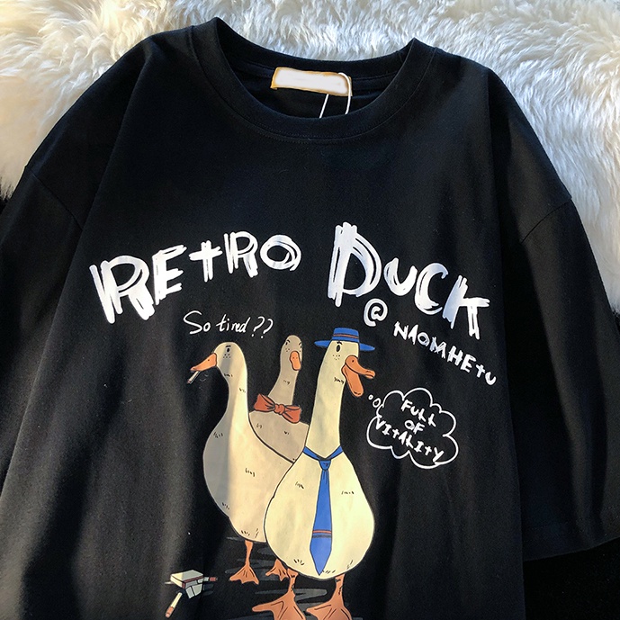 Áo thun Peppermint tay ngắn in hình động vật dễ thương thời trang cho nữ 49626