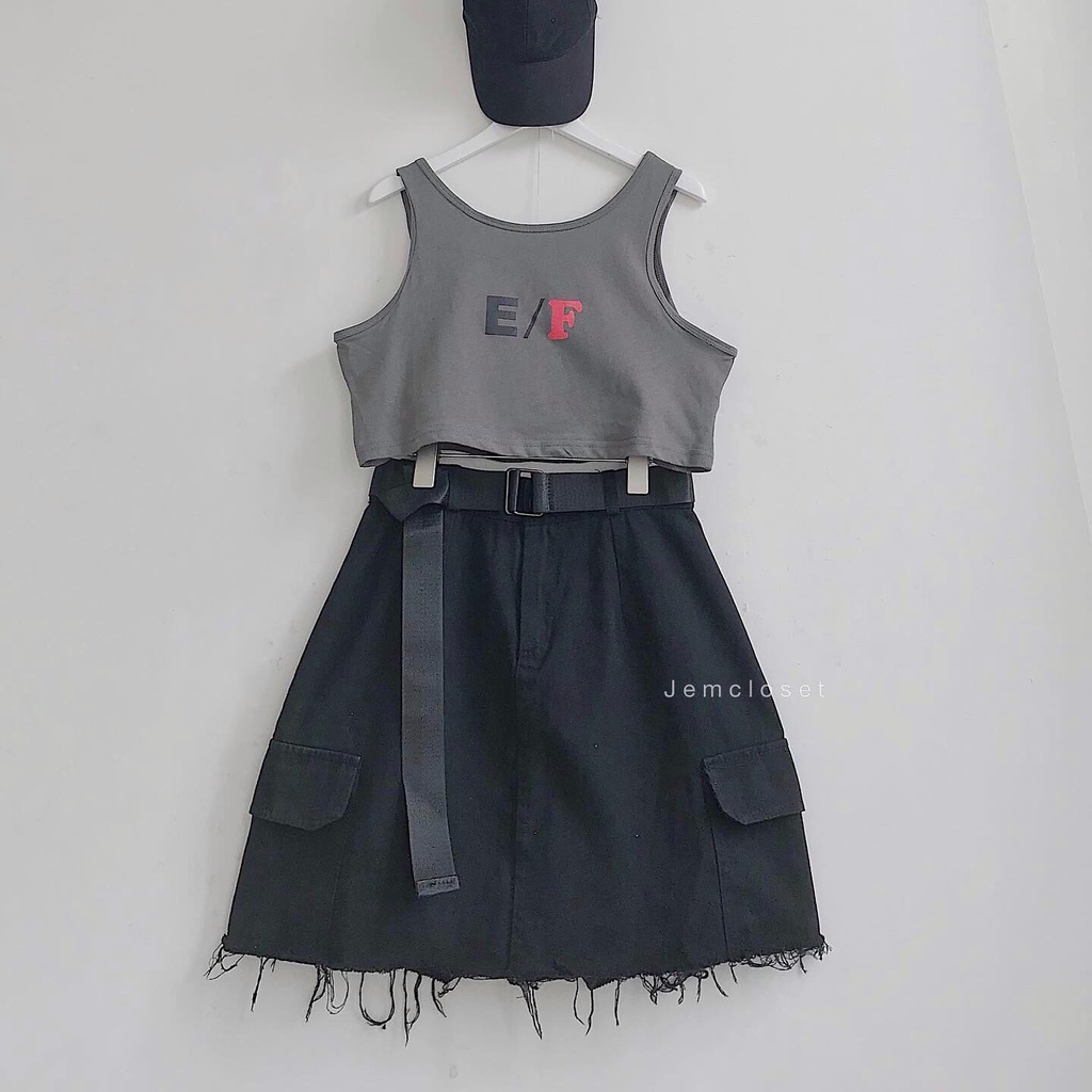 Áo Croptop Không Tay Croptop Ba Lỗ Chất Liệu Cotton Vận Động Thoải Mái Trẻ Trung Hiện Đại - 1638 GOUS OFFICIAL