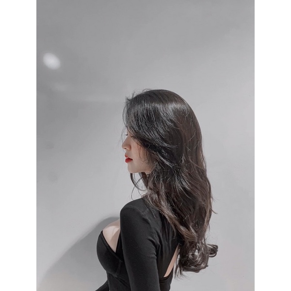 Áo corset / áo croptop dài tay màu đen