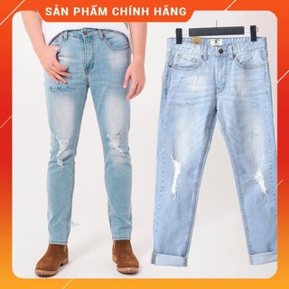 Quần jean nam chất jean thun co giãn hàng độc quyền Routine