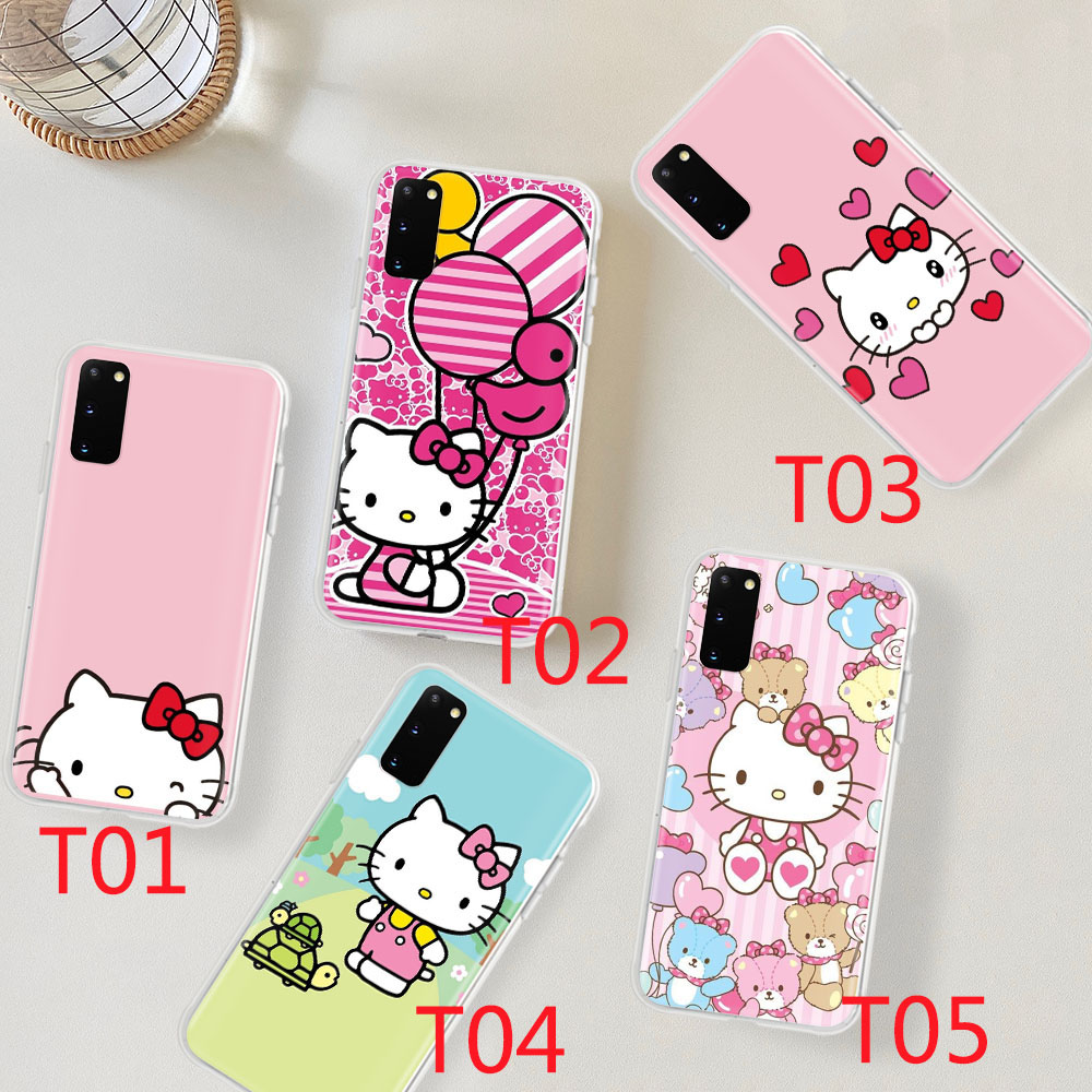 Ốp Điện Thoại Mềm Trong Suốt Hình Hello Kitty GT183 Cho Samsung Galaxy J2 A6 J7 J5 J6 J4 J8 Core Plus Prime Pro