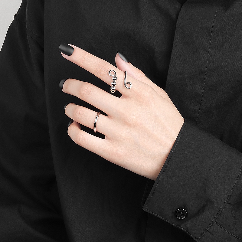 Nhẫn Hình Xoắn Ốc Micro-motion Chống Căng Thẳng Cho Nữ