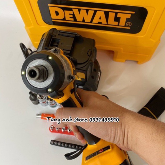 Siết Bulong DeWalt 3 đèn led Siêu Khoẻ kèm phụ kiện