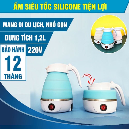 Ấm Đun Nước Siêu Tốc Gấp Gọn, Ấm tiện lợi mang đi du lịch