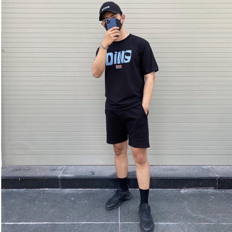 Áo thun Unisex in chữ DINO JTeeMan, áo phông form rộng tay lỡ dành cho nam nữ vải Cotton thoáng mát - JT12