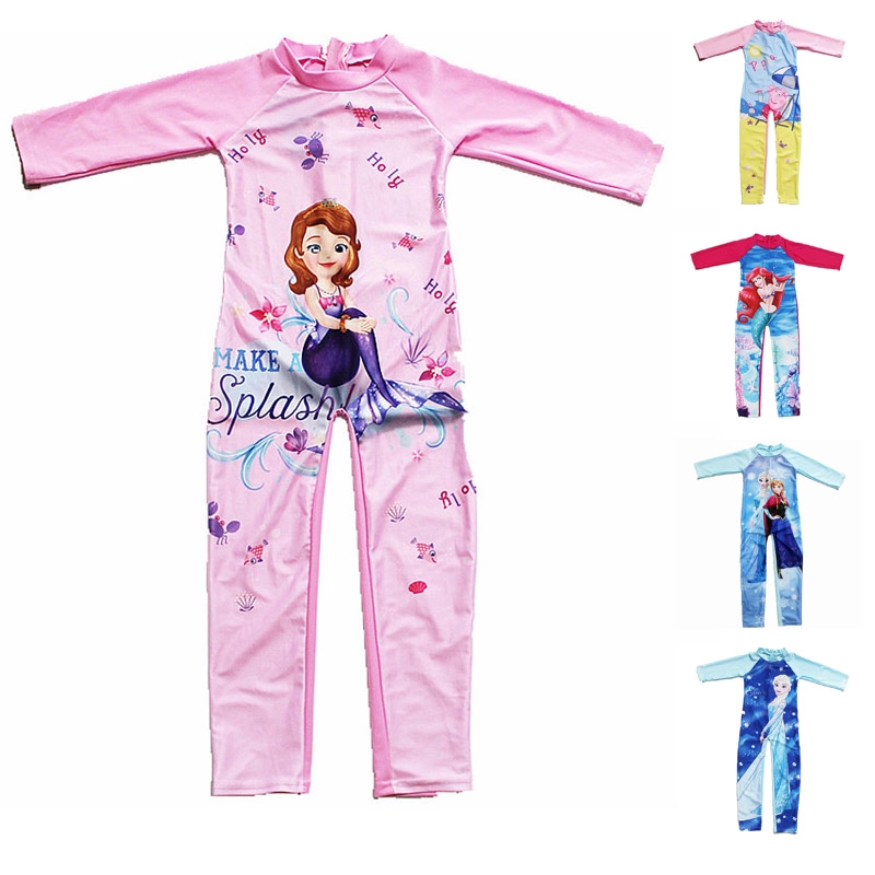 Bộ đồ bơi một mảnh chất liệu polyester hoạ tiết dễ thương cho bé | BigBuy360 - bigbuy360.vn