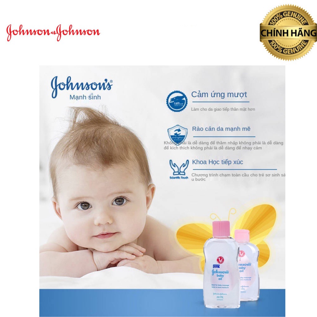 Dầu massage cho bé mát xa dưỡng ẩm trẻ em Johnson's Baby oil 50ml / 200ml