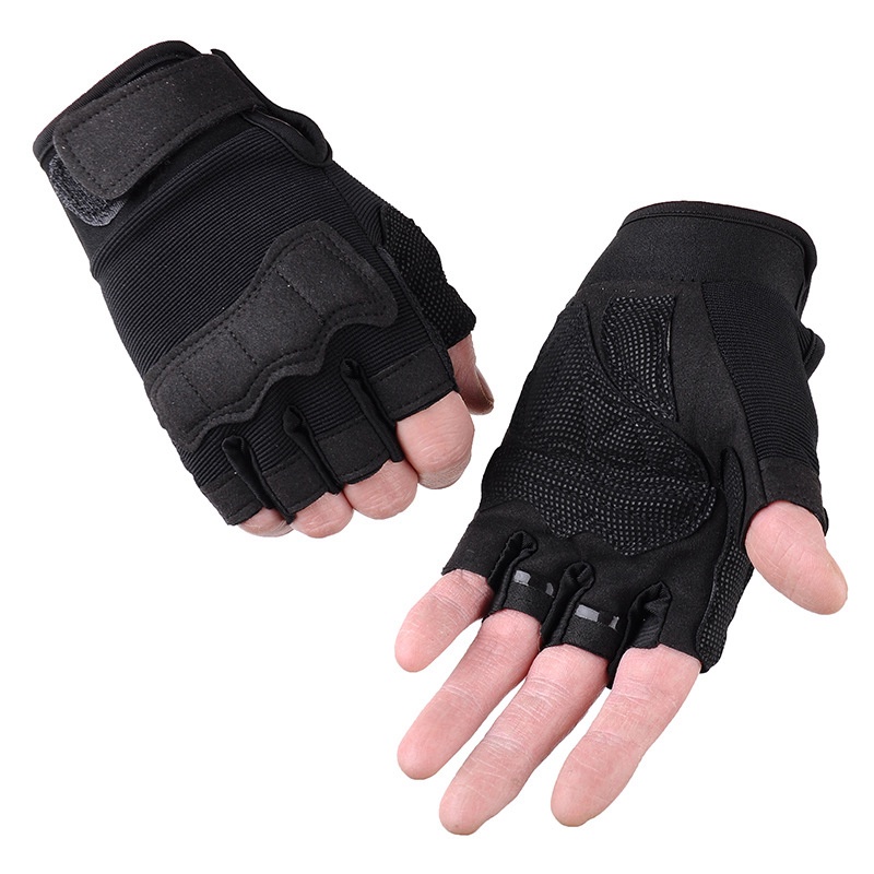 Găng Tay Nửa Ngón Phong Cách Quân Đội Tiện Dụng
