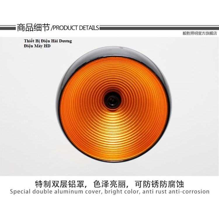 Chao đèn thả mũ bán nguyệt đường kính 350mm 6038 - Chưa bao gồm bóng - Bảo hành 12 tháng