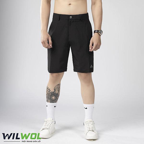 Quần Short Nam Thể Thao Cao Cấp Thời Trang WILWOL ,Quần Đùi Nam 2 Lớp, Co Giãn Thấm Hút Tốt Thoải Mái Chơi Thể Thao