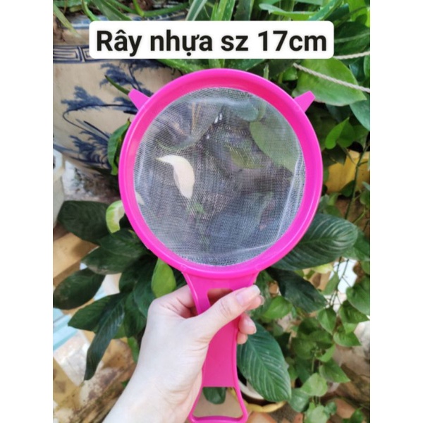 Rây nhựa lọc nấm kefir size 17cm, 14cm, 11cm loại to