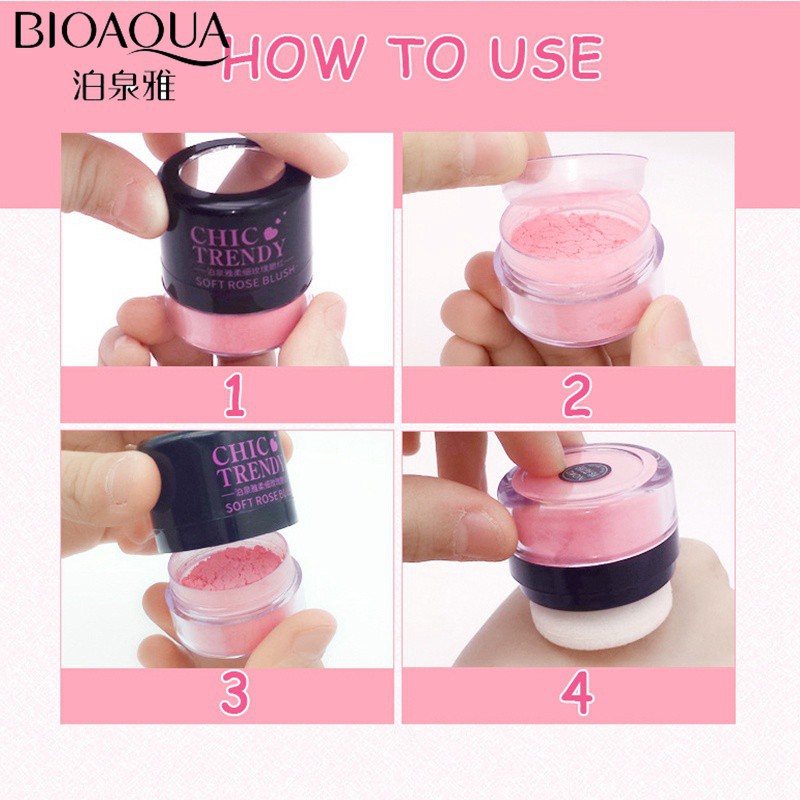 Phấn má hồng mềm mại có màu sắc tươi tắn thương hiệu BIOAQUA | BigBuy360 - bigbuy360.vn