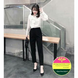🔴Mẫu quần tây nữ đẹp ống lệch hiện đại thanh lịch phối đồ cực dễ và cực xinh