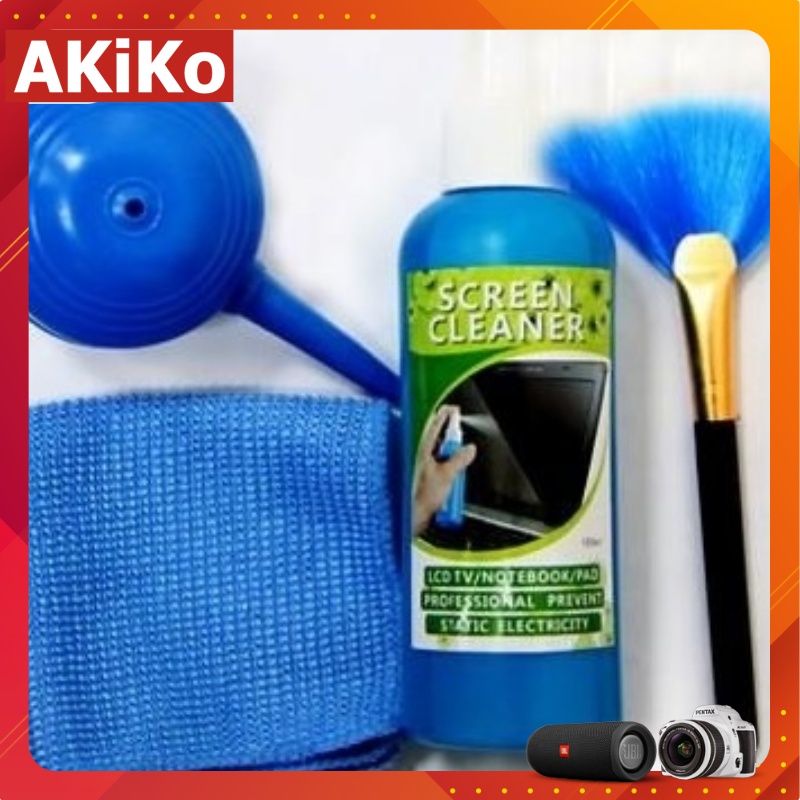 Bộ vệ sinh laptop , máy tính điện thoại 3 món - 4 món cao cấp - AKIKO VS11