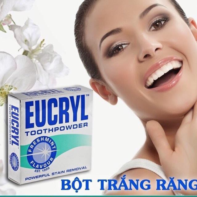 Bột trắng răng EUCRYL 1 hộp 50g hàng xịn chuẩn