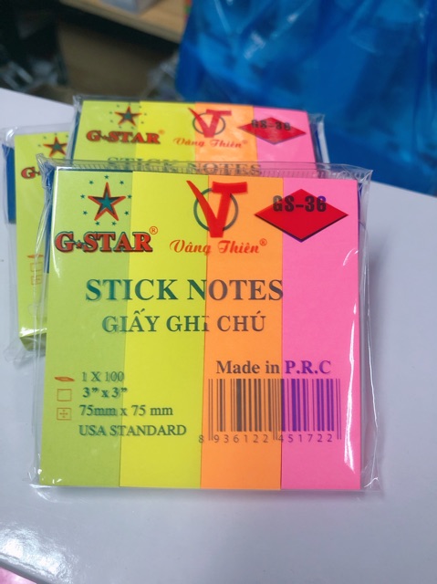 GIẤY NOTE GHI CHÚ DẠ QUANG ĐỦ CỠ