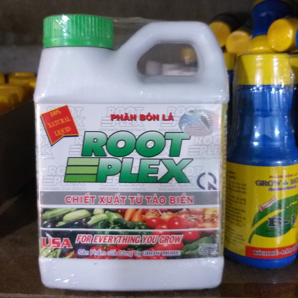 Phân Bón Lá GROWMORE ROOTPLEX (500ml) - Hữu Cơ Grow More Rong Biển USA, phân bón hữu cơ SEAWEES EXTRACT