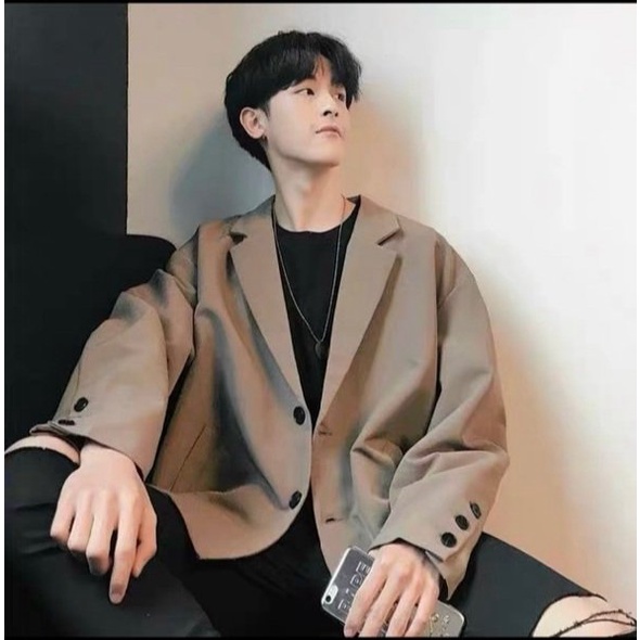 Áo Khoác Nam Blazer 2 Lớp Thanh Lịch Cổ Vest Chất Form Bóng Mịn Mặc Thoáng Mát [NEW UNISEX]