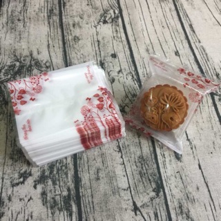 Túi hộp đóng bánh trung thu 125g~150g. 1 set gồm 10 túi+10 khay