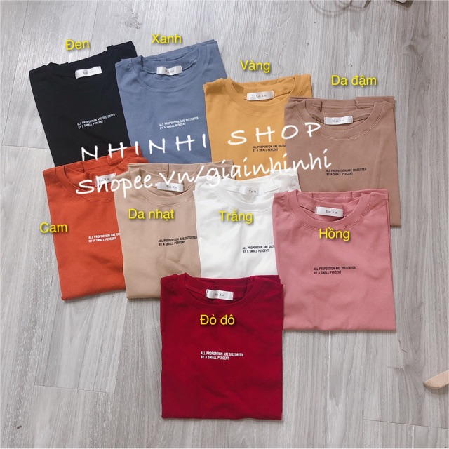 Áo thun ôm cổ tròn xin xin, Áo phông ngắn tay chất thun co giãn, 2 dòng chữ XX8132 - NhiNhiShop | BigBuy360 - bigbuy360.vn