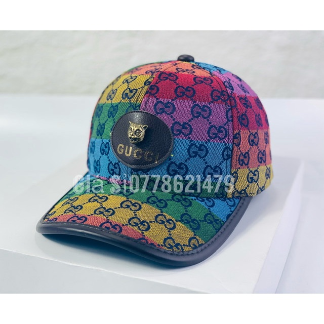 [Mã FAMARAL1 giảm 10K đơn 50K]Mũ lưỡi trai (G) ❤️ Thể thao Hàn Quốc logo sói sắt chữ sành điệu unisex thời trang
