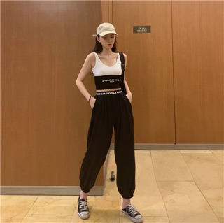 [FREESHIP] Quần Jogger nữ cạp chun chữ co giãn cá tính