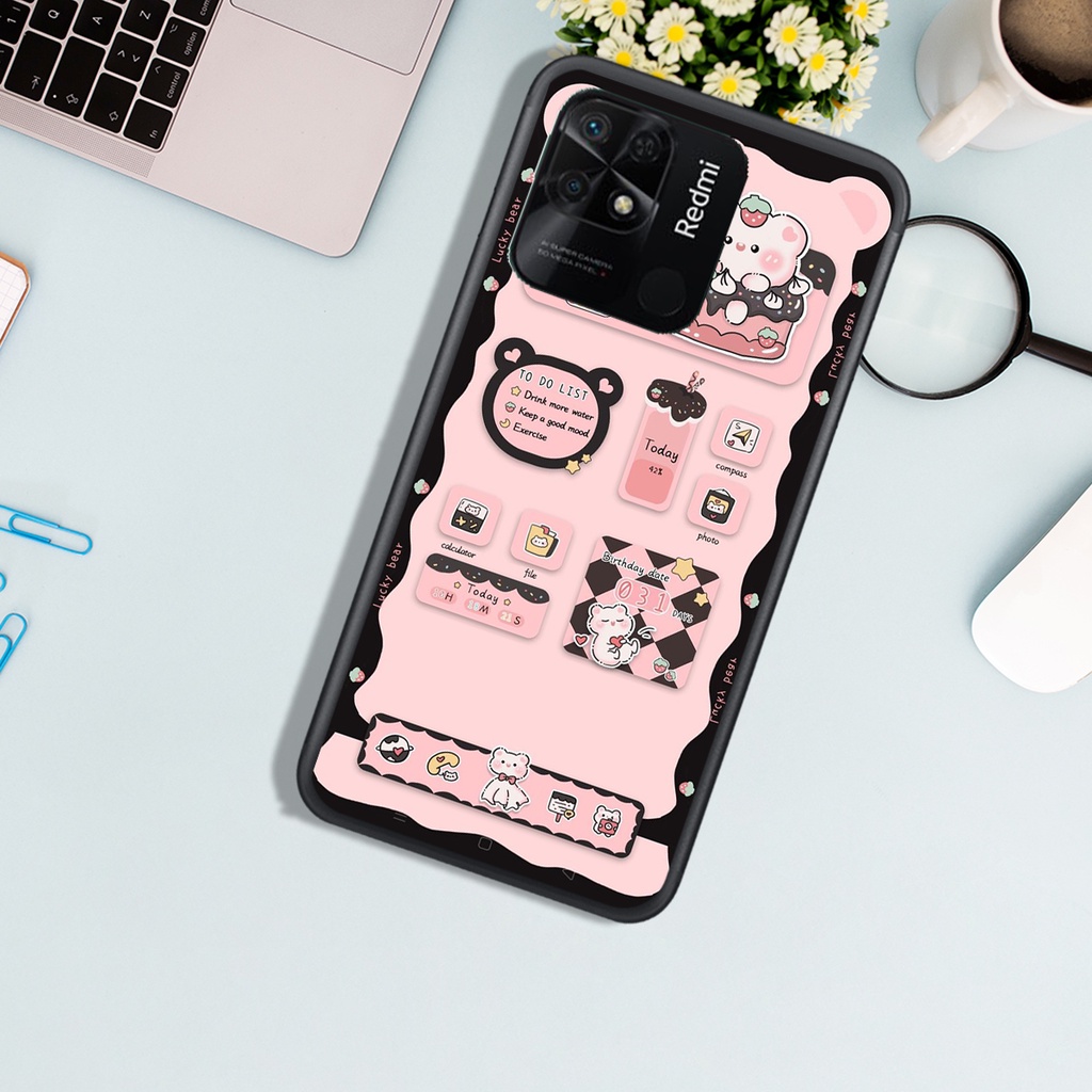 ỐP LƯNG REDMI 10A. IN HÌNH GẤU LOVELY ĐÁNG YÊU, ĐẸP.