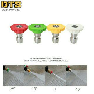 Bộ béc rửa xe áp lực cao gắn vào đầu súng rửa xe gia đình -ren nối nhanh 1/4 inh