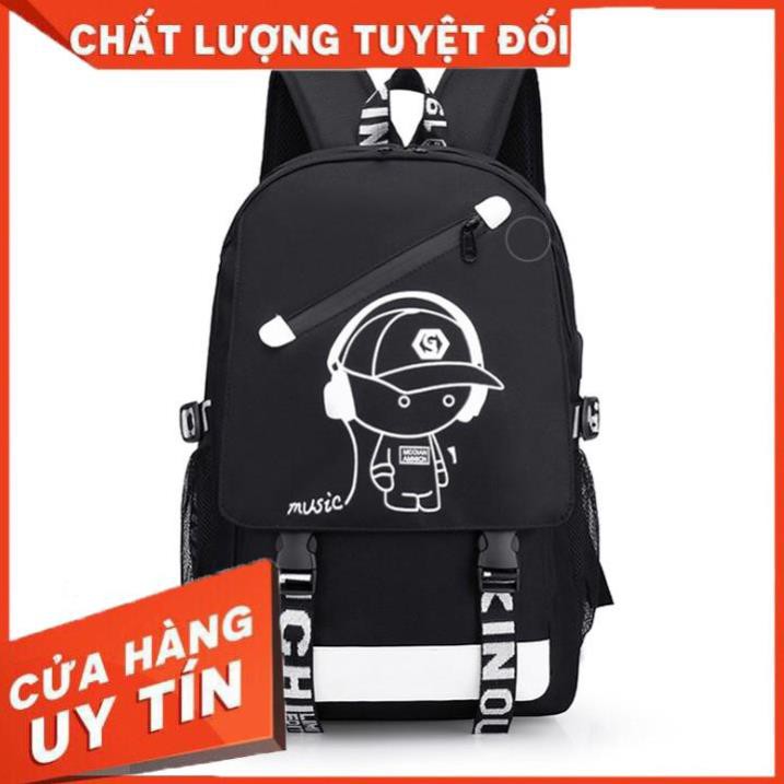 [Thanh lí xả kho] Balo thời trang nam nữ phát sáng hàn quốc, hợp đi học cấp 2, cấp 3 có ngăn chống sốc laptop