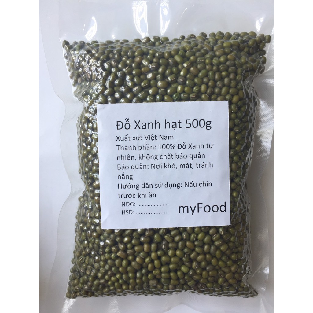 [500G - 1KG] Đỗ xanh / Đậu xanh - Nguyên hạt, vỡ còn vỏ, vỡ không vỏ làm giá đỗ