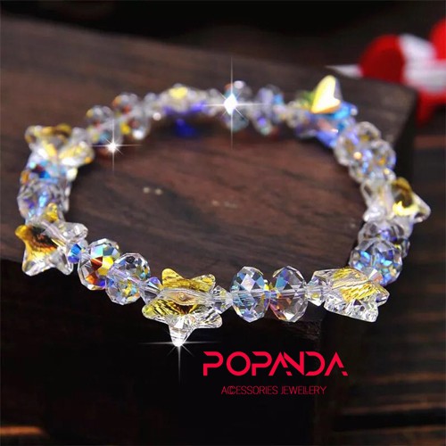 Vòng tay pha lê swarovski cao cấp ngôi sao  - popanda