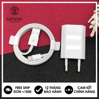 Củ sạc & cáp sạc iphone dẹt zin bóc máy️ ⚡️ bh 12 tháng - 1 đổi 1 ⚡ chất lượng tiêu chuẩn mfi
