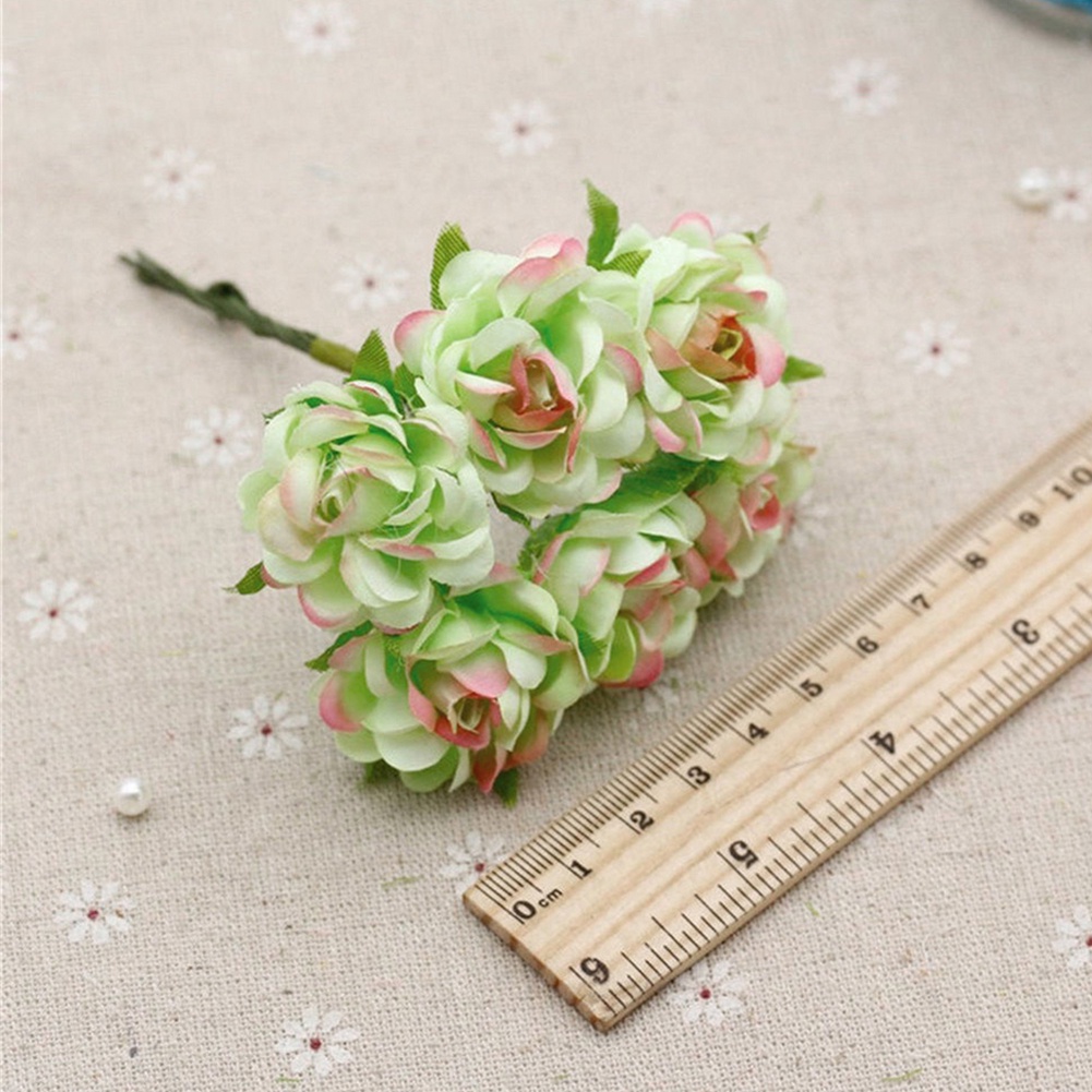 Set 6 Bông Hoa Giả Bằng Lụa Trang Trí Tiệc Cưới