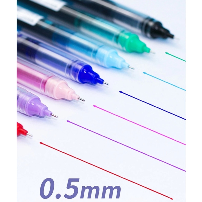 Bút bi ngòi 0.5mm dùng vẽ tranh 8 màu lựa chọn