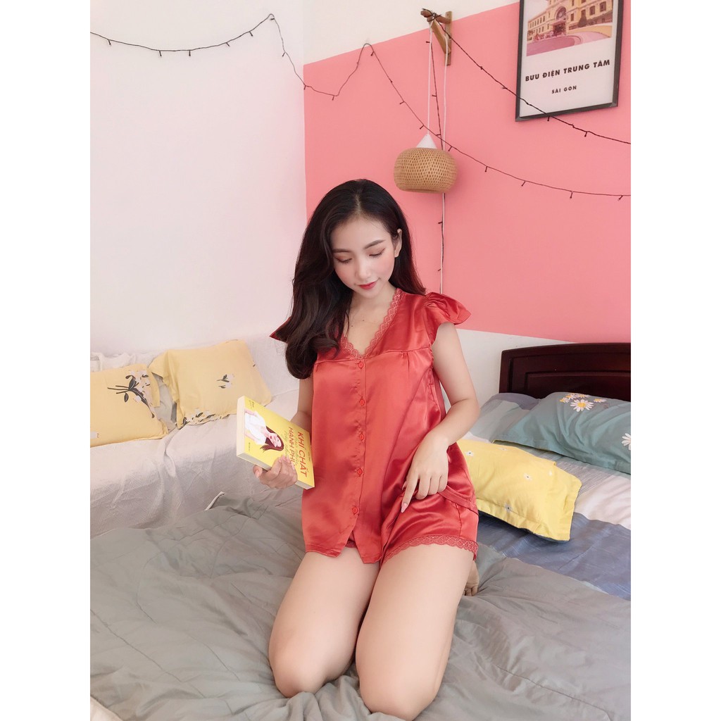 Đồ Bộ Nữ Đùi  mặc nhà chất kiệu satin mát lạnh [HÀNG SIÊU ĐẸP] BC-06 | BigBuy360 - bigbuy360.vn