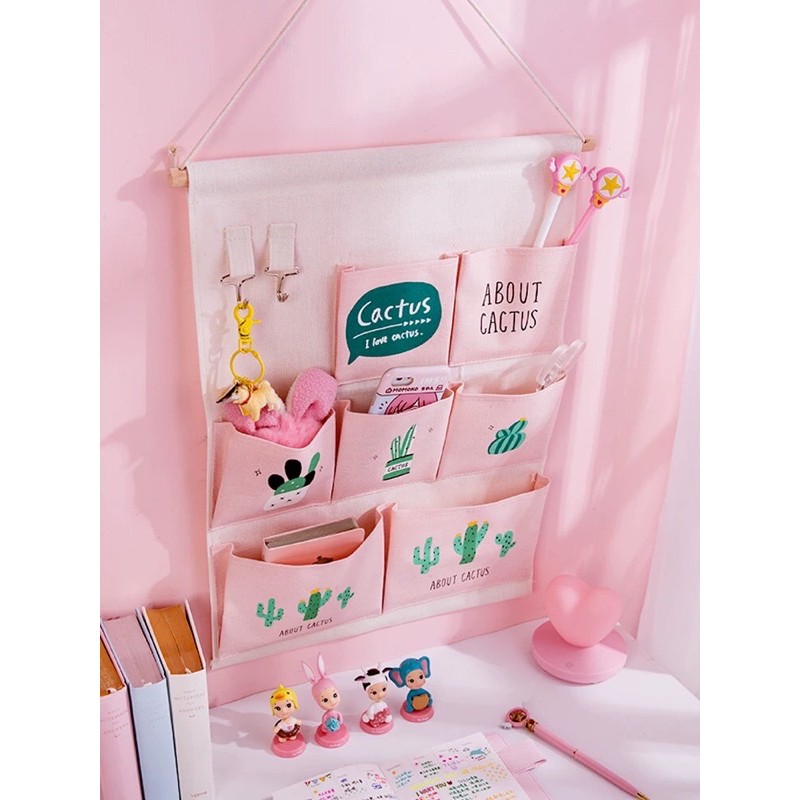 GIỎ - TÚI VẢI ĐỰNG ĐỒ SIÊU XINK TIỆN ÍCH. TẶNG KÈM MÓC DÍNH TREO TƯỜNG