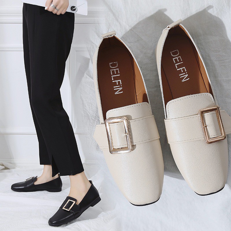 Giày Casual nữ đế phẳng màu trơn thông thoáng | BigBuy360 - bigbuy360.vn