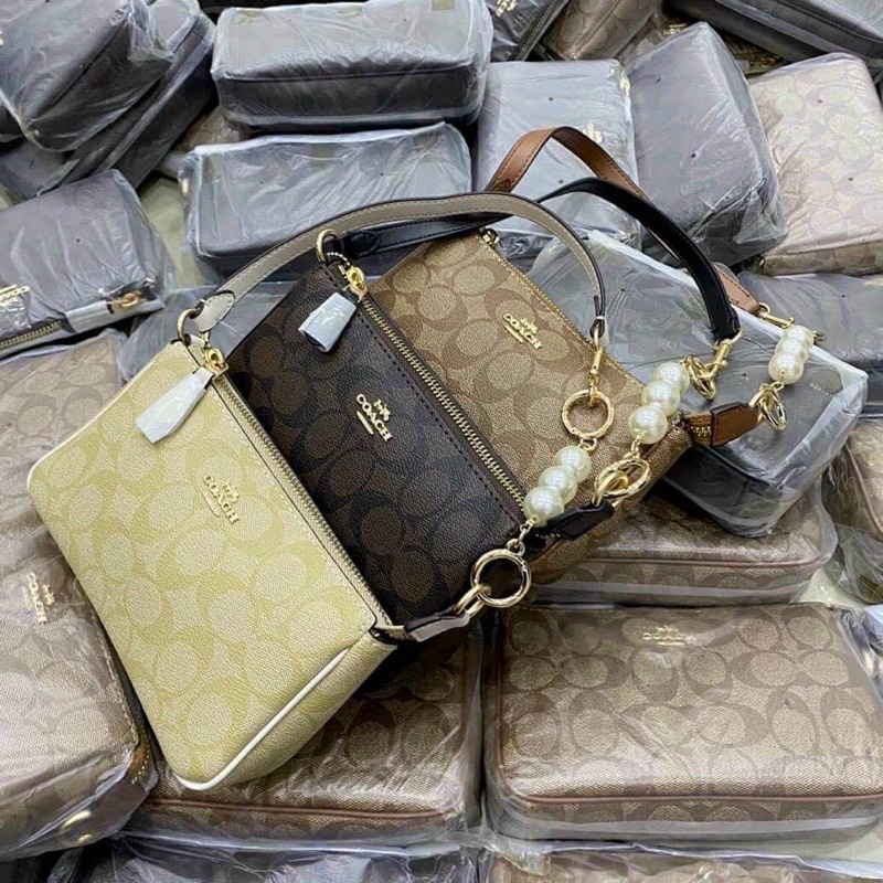 Túi nữ kẹp nách 2 dây dáng thuyền hàng đẹp có tem mác