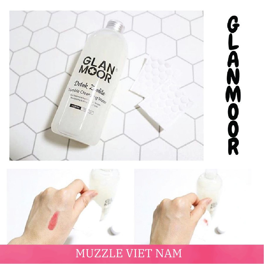 Nước tẩy trang thải độc tố GLAN MOOR Detok Zeolite Trumble Cleasing Water 300ml cho da mụn - HONGS BEAUTY