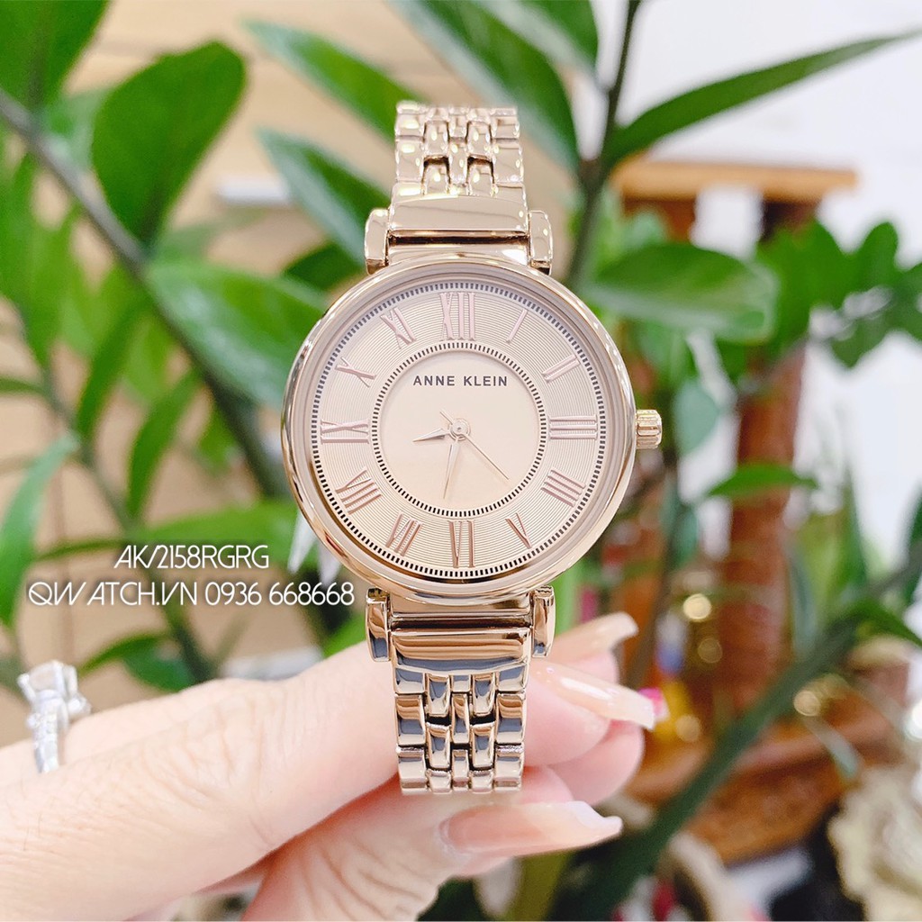 Đồng Hồ Nữ Anne Klein AK/2158RGRG 30mm - Dây hợp kim mạ vàng hồng