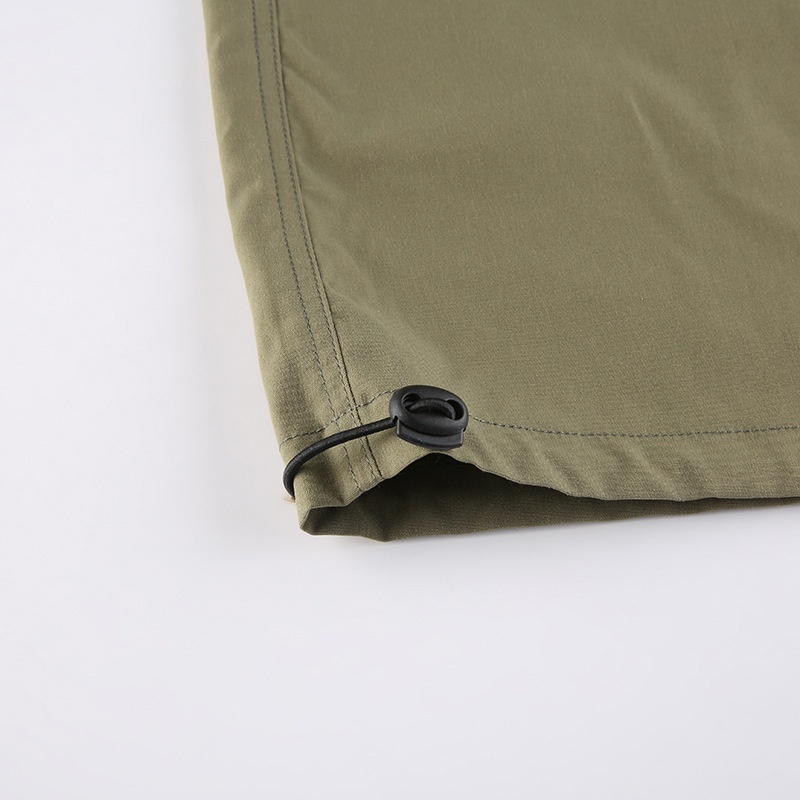 Quần Ống Rộng Lưng Cao Dây Rút Phong Cách Đường Phố D0324