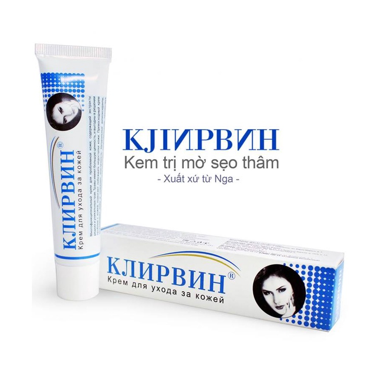 Kem sẹo Klirvin Nga, mờ sẹo thâm, sẹo lồi, sẹo lồi, sẹo lâu năm