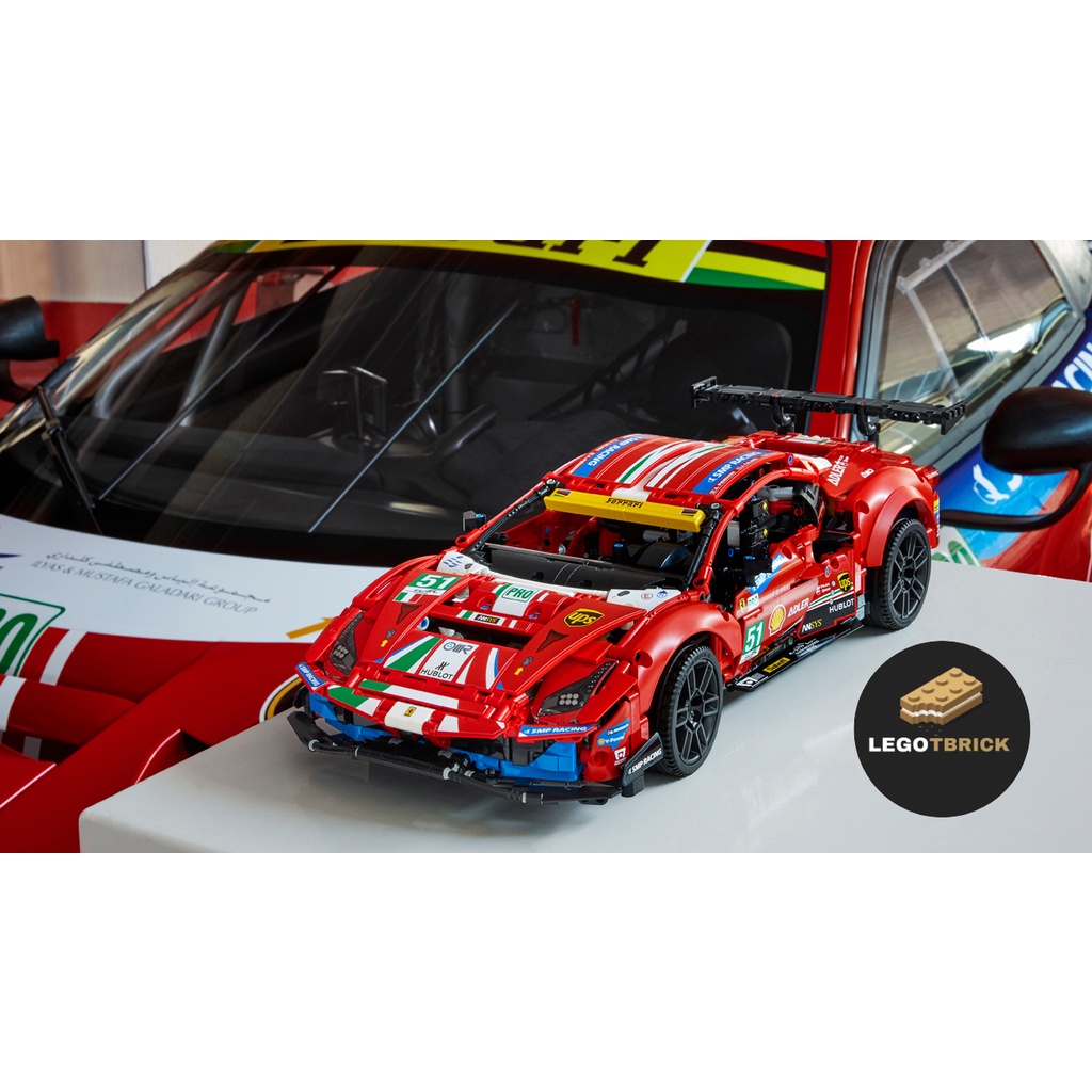 Đồ chơi lắp rắp mô hình thông minh Ferrari 488 GTE Tbrick - nonlego