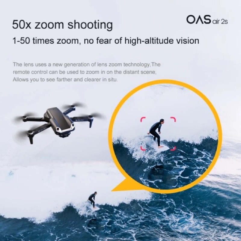 Flycam Z708 camera 4k có cảm biến va chạm tặng túi gấp gọn pin đến 1800mah