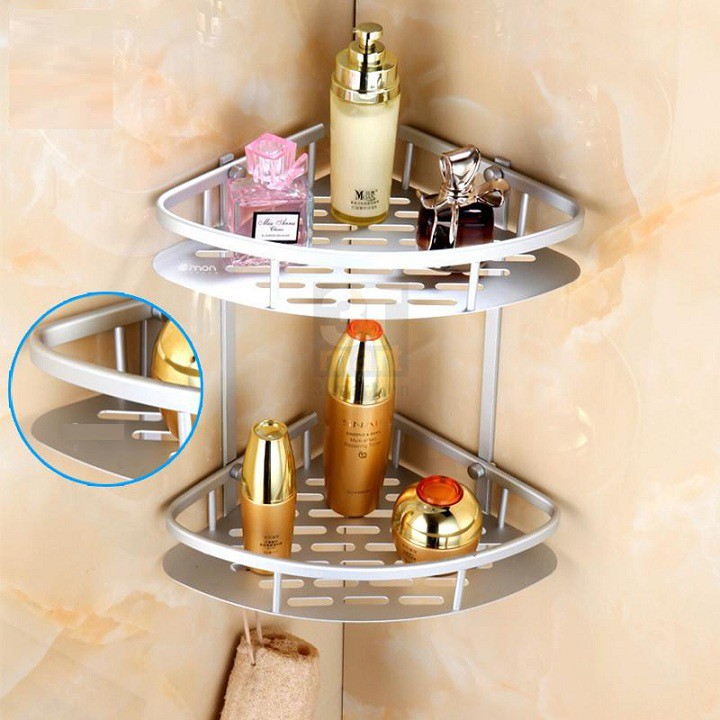 Kệ Góc Treo Nhà Tắm 2 Tầng