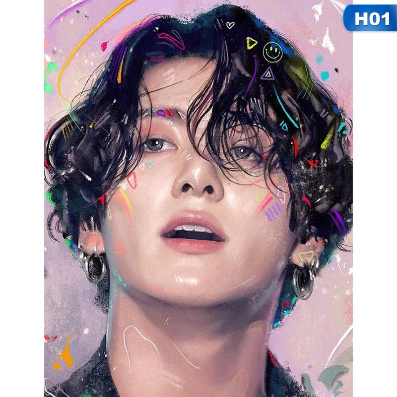 Poster Hình Các Thành Viên Nhóm Nhạc Kpop Bt-S