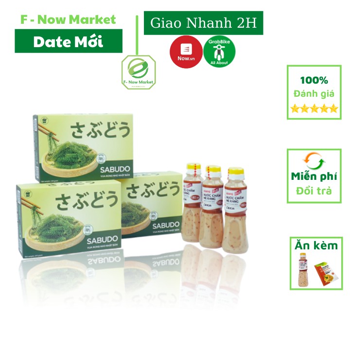 [Rẻ Vô Địch] Rong Nho Tách Nước Cao Cấp Sabudo và Umibudo, Gói Nhỏ 20gr Tiện Lợi